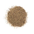 Crushed Black Pepper Ã¢â¬â Heap of Peppercorn Powder, Flavoring Dried Spice Royalty Free Stock Photo